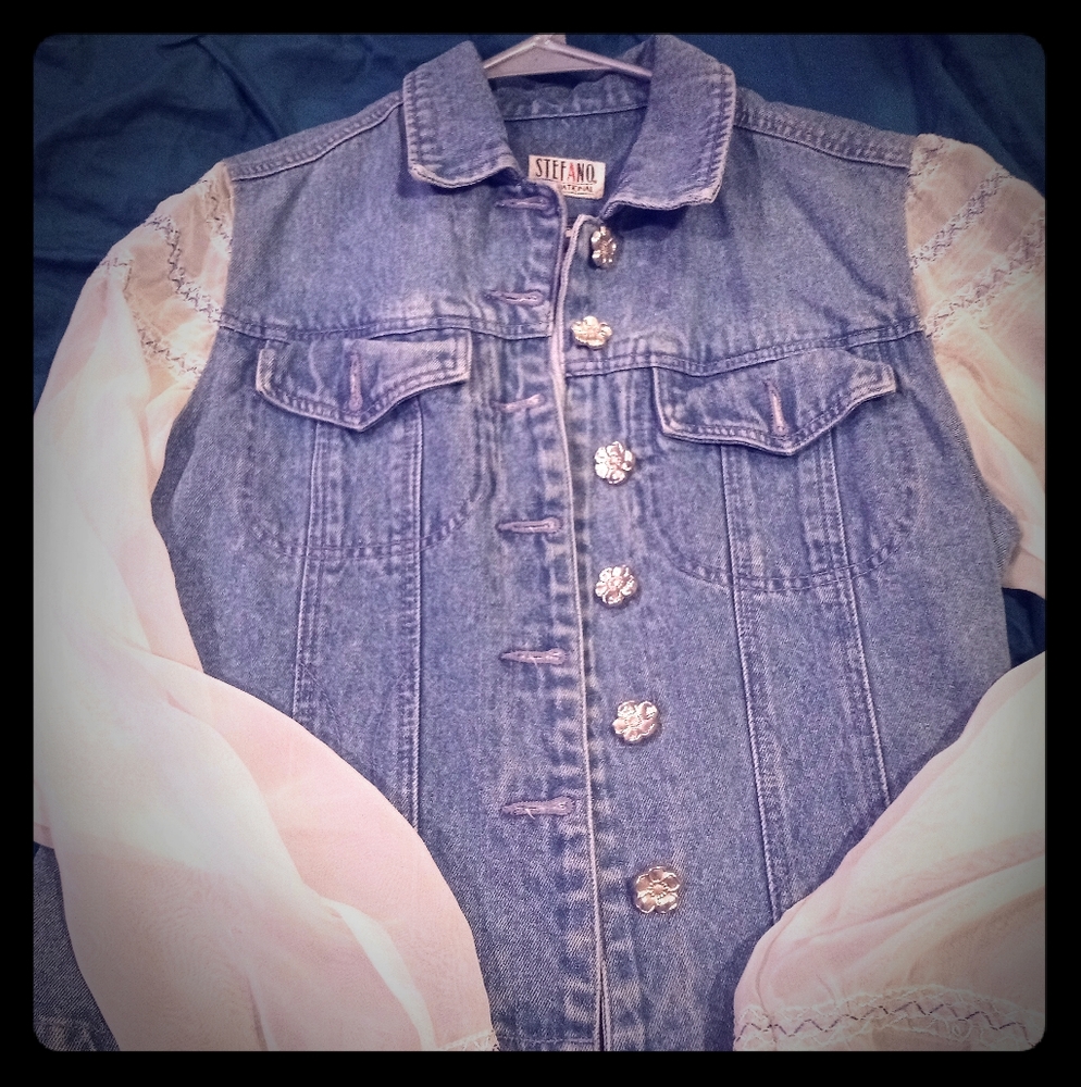 Nice lace jean jacket